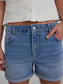 PCPEGGY Shorts - Light Blue Denim