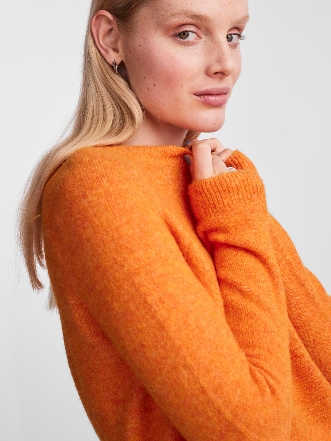 PCJULIANA Pullover - Persimmon Orange